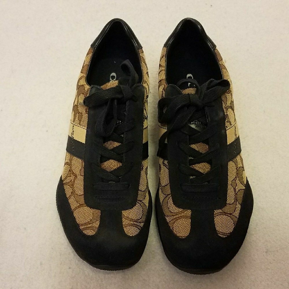 New Coach Blue Kelson Low Top Suede 8.5 Sneakers - Picture 2 of 6